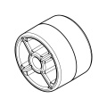 Roller - 8116666010 Castor Black D31 8x24mm [Electrolux Aeg]